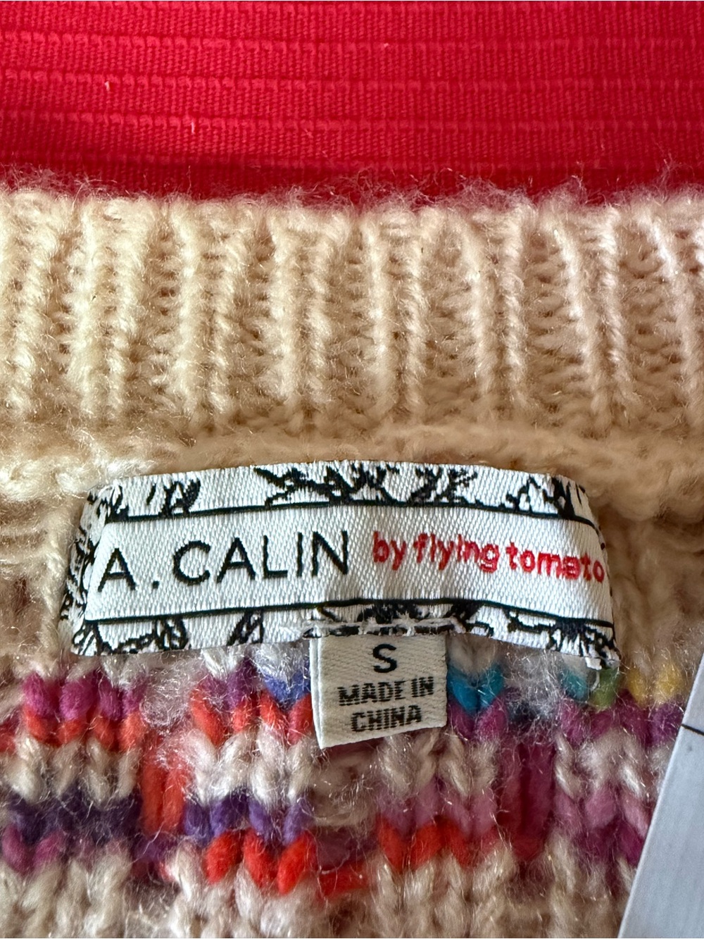A Calvin by Flying Tomatoes Sweater Small - Picture 10 of 10